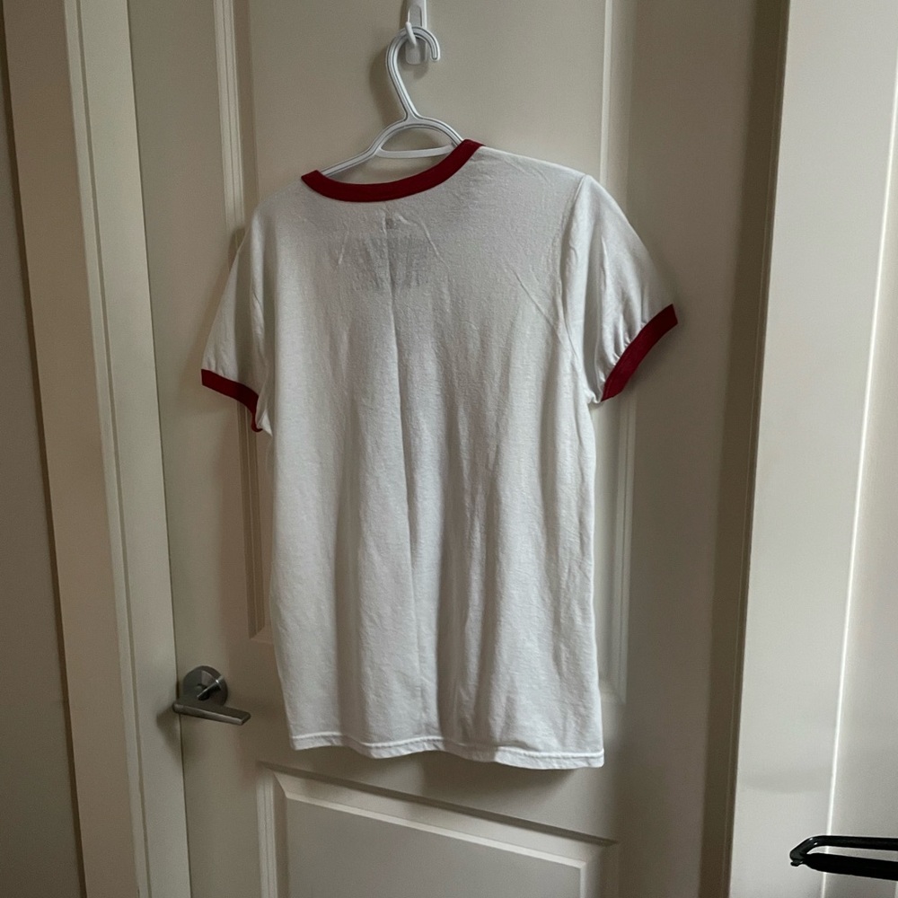 Disney Dumbo Timothy Q. Mouse White Red Ringer T-Shirt “Gab, Gab, Gab” - Picture 2 of 6